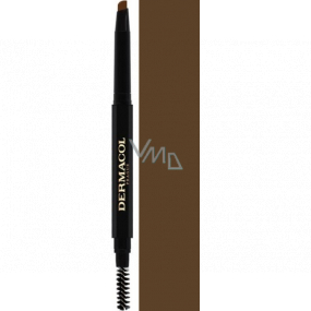 Dermacol Eyebrow Perfector Automatická ceruzka na obočie s kefkou 03 3 g