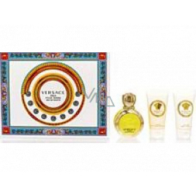 Versace Eros pour Femme toaletná voda pre ženy 50 ml + telové mlieko 50 ml + sprchový gél 50 ml, darčeková sada