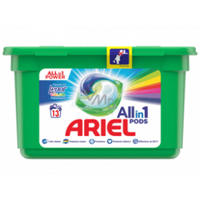Ariel All in 1 Pods Touch of Lenor Fresh Color gélové kapsule na pranie bielizne 13 kusov 309,4 g
