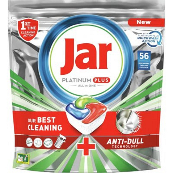 Jar Platinum Plus Quickwash 56 kusov