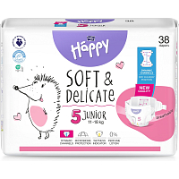 Bella Happy Junior 5 detské plienky jednorazové 11-18 kg, 38 ks