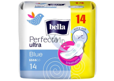 Bella Perfecta Slim Blue Ultratenké hygienické vložky s krídelkami pre citlivú pokožku 14 kusov