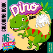 Ditipo Omaľovánky štvorcové Dino Time 18 strán A4 210 x 297 mm