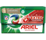 Ariel Extra Clean Power Plus gélové kapsuly univerzálne na pranie 20 dávok