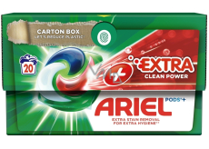 Ariel Extra Clean Power Plus gélové kapsuly univerzálne na pranie 20 dávok