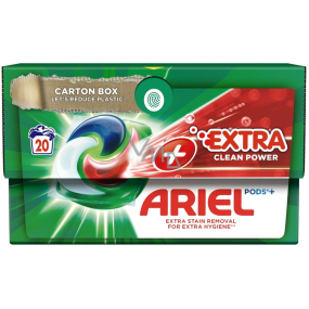 Ariel Extra Clean Power Plus gélové kapsuly univerzálne na pranie 20 dávok