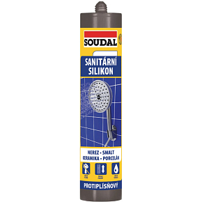 Soudal sanitárny silikon, transparentný, 280 ml