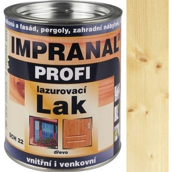 IMPRANAL Profi lazúrovací lak silnovrstvový pre drevené povrchy v exteriéroch, interiéroch SCH 22 Dub 0,75 l