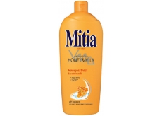 Mitia Honey & Milk tekuté mydlo s medovými extraktmi náhradná náplň 1 l