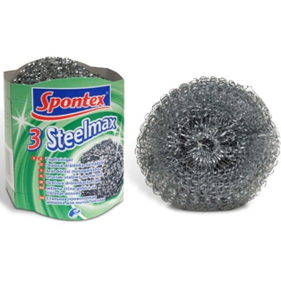 Spontex 3 Steelmax drôtenka kovová 3 kusy 12 g