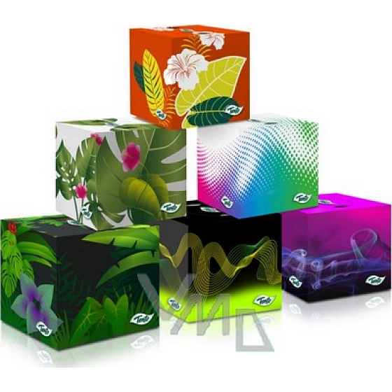 Tento Jungles kozmetické vreckovky box 60 útržkov rôzne vzory 1 kus