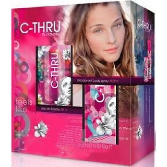 C-Thru Blooming toaletná voda 30 ml + dezodorant sprej 150 ml, pre ženy darčeková sada