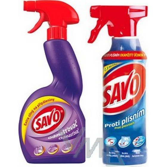 Savo Proti plesniam 500 ml + Savo Odmasťovač 500 ml