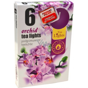 Čajové sviečky Orchidea s vôňou čajových sviečok 6 kusov