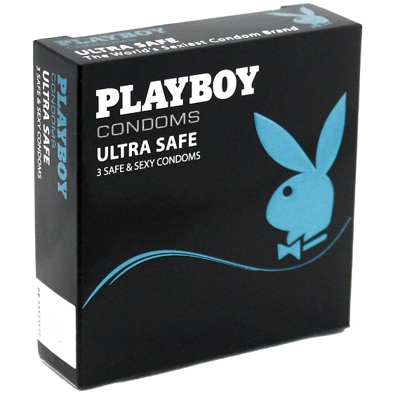 Playboy Ultra Safe kondóm z prírodného latexu 3 kusy