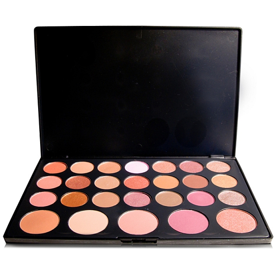 Be Chic! Vogue Palette, paleta 21 očných tieňov a 5 tváreniek