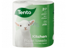 Tento Kitchen Innovations papierové utierky veľmi pevné 3 vrstvové 73 útržkov 2 role