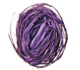 Raffia fialová farbené lýko na dekoráciu 30 g