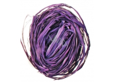 Raffia fialová nafarbené lyko na dekoráciu 30 g