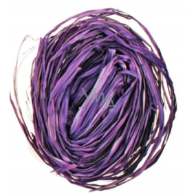 Raffia fialová farbené lýko na dekoráciu 30 g