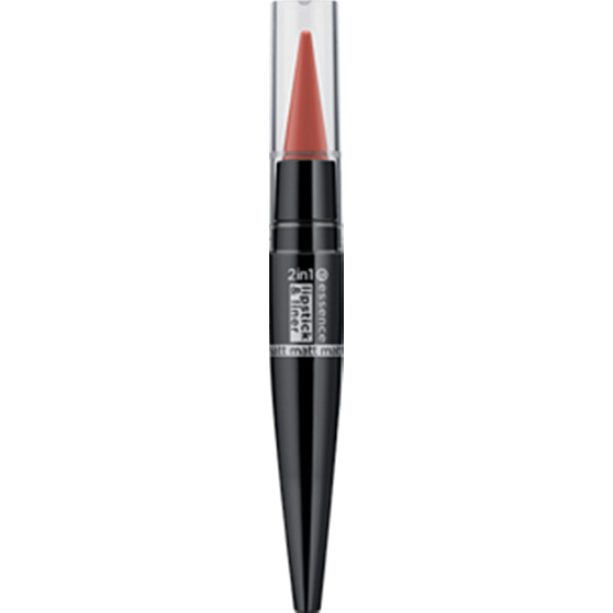 Essence Matt Lipstick & Liner 2v1 rúž & ceruzka na pery 01 Beauty Statement 1,5 g