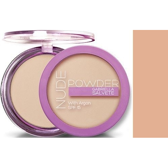 Gabriella Salvete Nude Powder matujúci kompaktný púder SPF 15 03 8 g