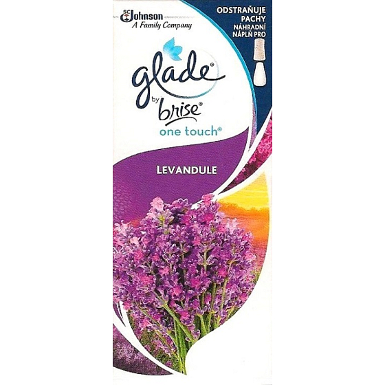 Glade One Touch Levanduľa mini sprej osviežovač vzduchu náhradná náplň 10 ml