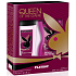 Playboy Queen of The Game parfumovaný dezodorant sklo pre ženy 75 ml + sprchový gél 250 ml, kozmetická sada