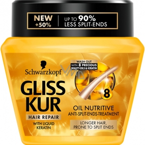Gliss Kur Oil Nutritive regeneračná maska pre vlasy náchylné k štiepeniu 300 ml