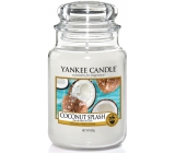 Yankee Candle Coconut Splash - Kokosové osvieženie vonná sviečka Classic veľká sklo 623 g