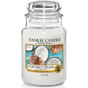 Yankee Candle Coconut Splash - Kokosové osvieženie vonná sviečka Classic veľká sklo 623 g