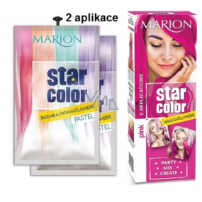 Marion Star Color zmývateľná farba na vlasy Pink - Ružová 2 x 35 ml