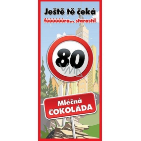 Bohemia Gifts Mliečna čokoláda Všetko najlepšie 80, darčeková 100 g