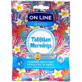 On Line Senses Tahitian Mornings penivý soľ do kúpeľa 80 g
