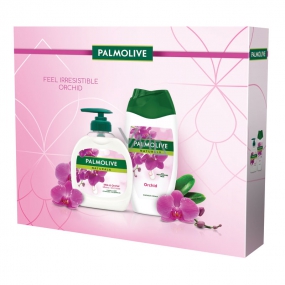 Palmolive Natur Orchid sprchový gél pre ženy 250 ml + tekuté mydlo 300 ml, kozmetická sada