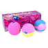Bomb Cosmetics Watercolours Šumivý balistik do kúpeľa vytvára paletu farieb vo vode 3 x 250 g, kozmetická sada
