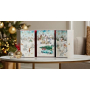 Yankee Candle Adventný kalendár Kniha čajová sviečka 12 kusov + Votiv sviečka 12 kusov + svietnik, Vianočná darčeková sada