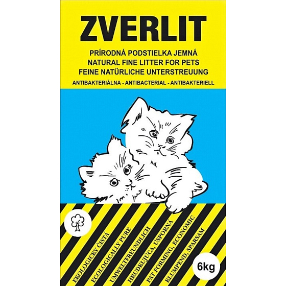 Zverlit Podstielka ekologická modrá pre mačky a hlodavce s vôňou jemná hrudkujúca 6 kg