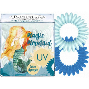 Invisibobble Magic Mermaid Ocean Tango Gumička do vlasov modrá meniace farbu špirálová 3 kusy