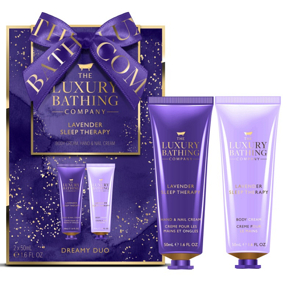Grace Cole Lavender Sleep Therapy krém na ruky 50 ml + telový krém 50 ml, kozmetická sada pre ženy