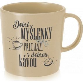 Nekupto Kafetéria hrnček Dobré myšlienky prichádzajú s dobrou kávou 300 ml