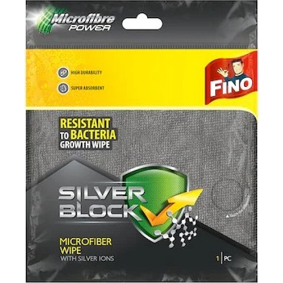 Utierka z mikrovlákna Fino Silver Block 32 x 32 cm 1 kus