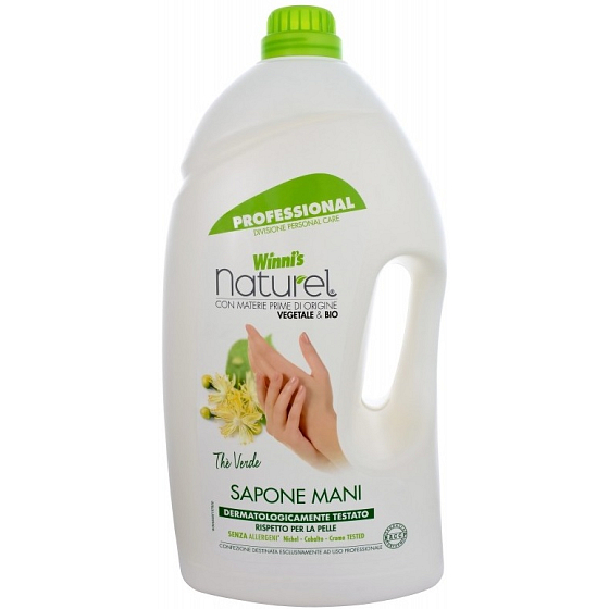 Winnis Sapone Mani Thé Verde hypoalergénne tekuté mydlo rastlinného pôvodu 5 l
