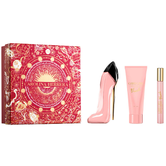Carolina Herrera Good Girl Blush parfumovaná voda 80 ml + telové mlieko 100 ml + parfumovaná voda 10 ml, darčeková sada pre ženy