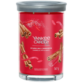 Yankee Candle Sparkling Cinnamon - sviečka Sparkling Cinnamon Signature Tumbler veľké sklo 2 knôty 567 g