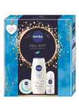 Nivea Feel Soft svieži hydratačný krém pre celé telo, tvár aj ruky 100 ml + Nivea Original Care guľôčkový antiperspirant roll-on 50 ml + Nivea Creme Soft sprchový gél 250 ml, kozmetická sada