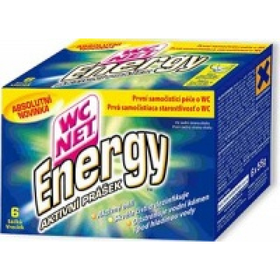 Wc Net Energy čistiaceho prášok do Wc nádržky 6 x 55 g