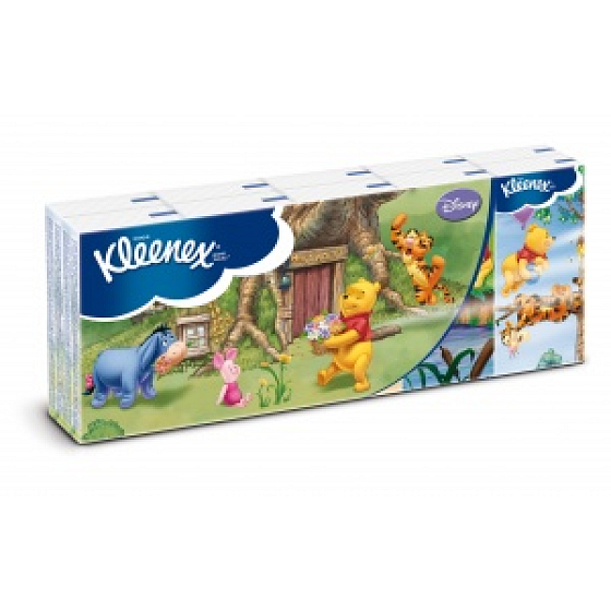 Kleenex Disney hygienické papierové vreckovky 3 vrstvy 10 x 10 kusov