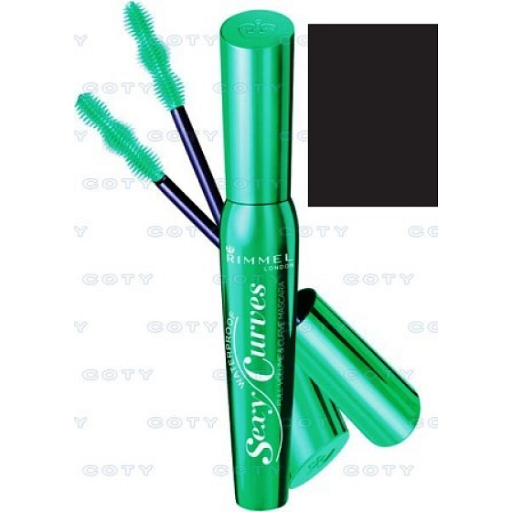 Rimmel London Sexy Curves riasenka vodeodolná čierna 01 8 ml