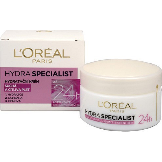 Loreal Paris Hydra Specialist denný hydratačný krém pre suchú a citlivú pleť 50 ml